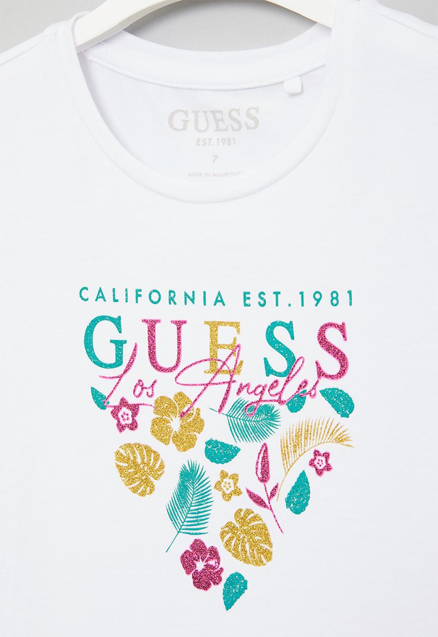 GUESS - Guess floral tee - white