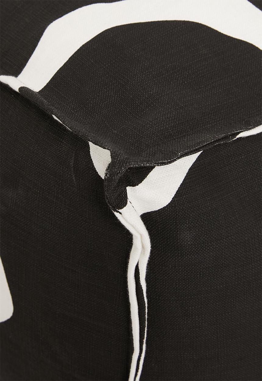 Sixth Floor - Nairobi patio floor cushion- black & white