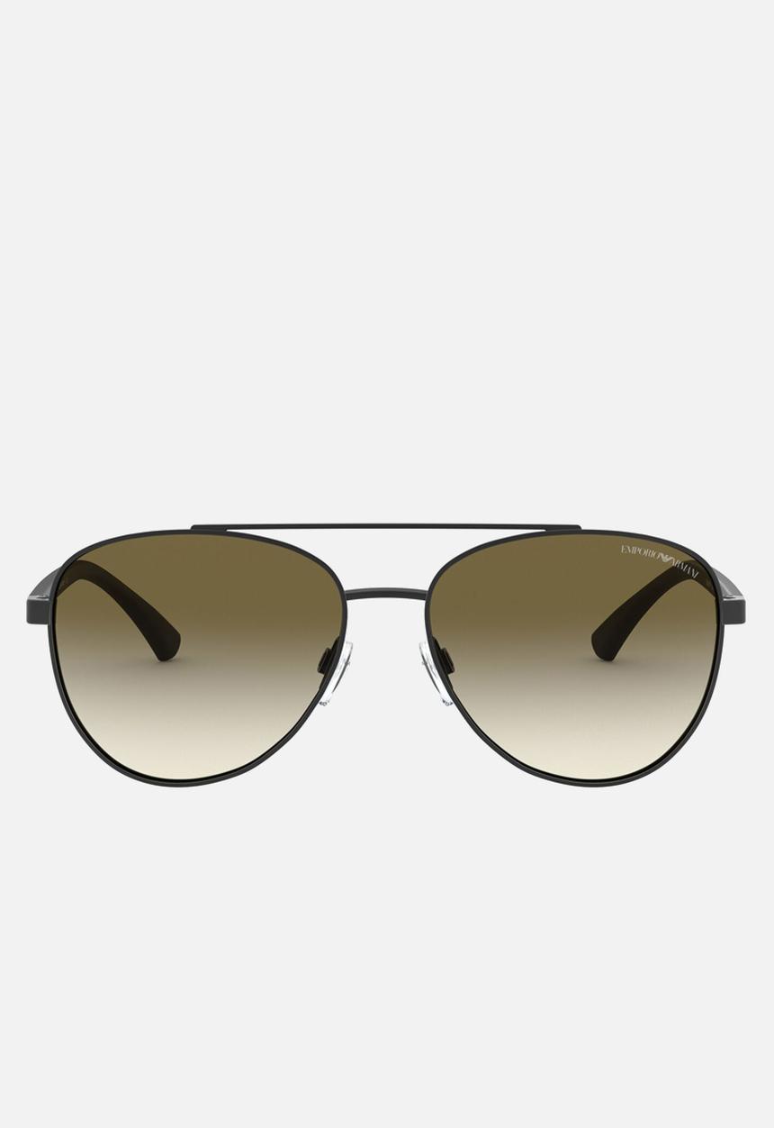 Emporio Armani - Emporio armani 0ea2059 61 modern sunglasses - matte gunmetal
