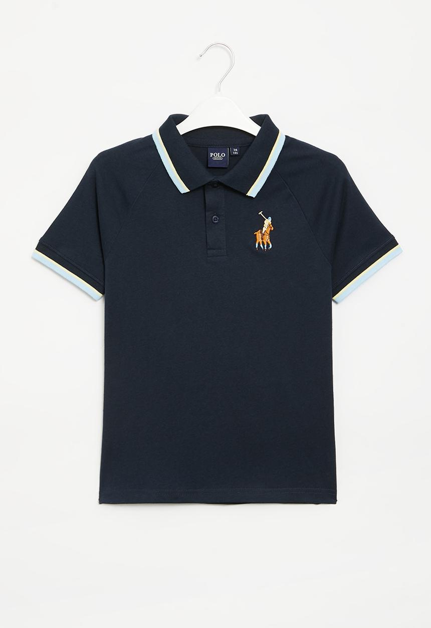 POLO - Boys raglan sleeved golfer - navy