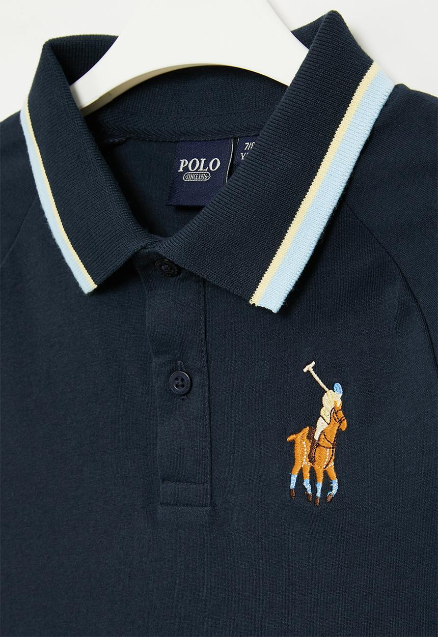 POLO - Boys raglan sleeved golfer - navy