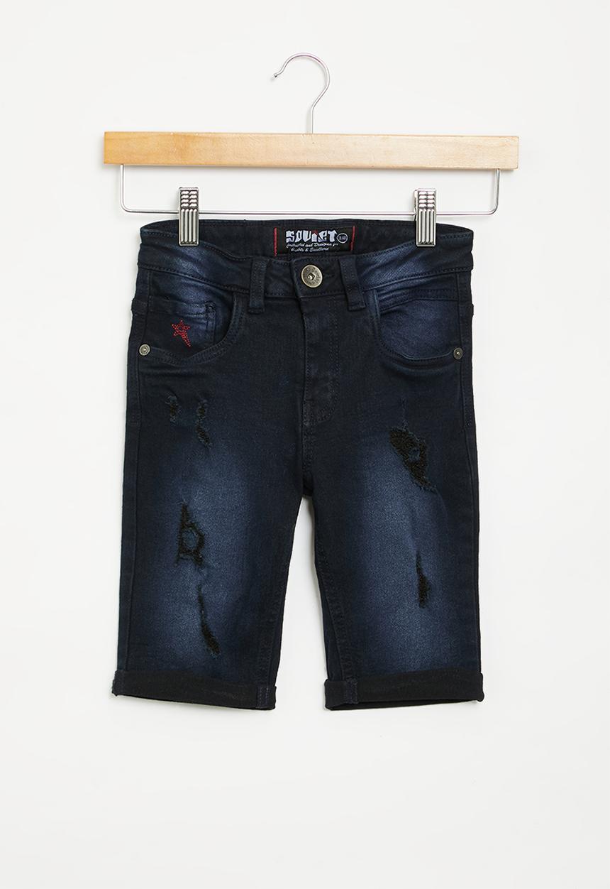 SOVIET - B chosen boys denim short - blue black