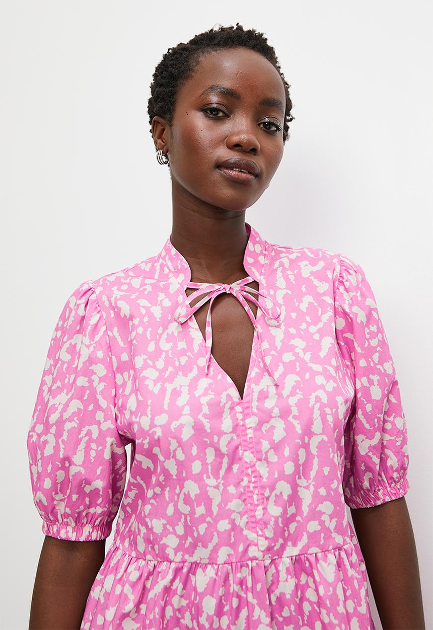 Superbalist - Tiered mini dress - pink minimal