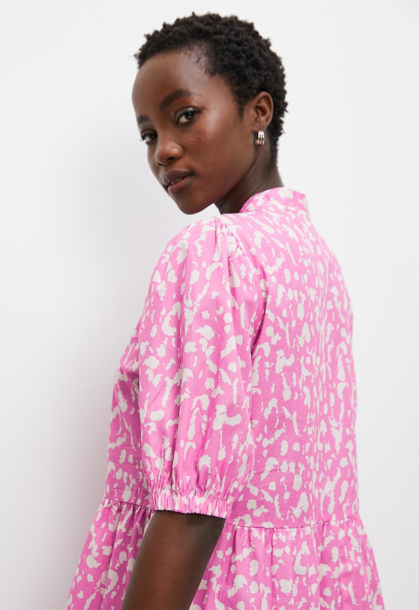 Superbalist - Tiered mini dress - pink minimal
