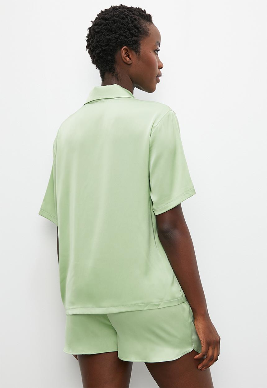 Superbalist - Sleep shirt & shorts set - sage