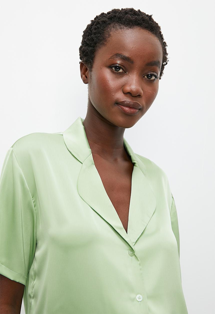 Superbalist - Sleep shirt & shorts set - sage