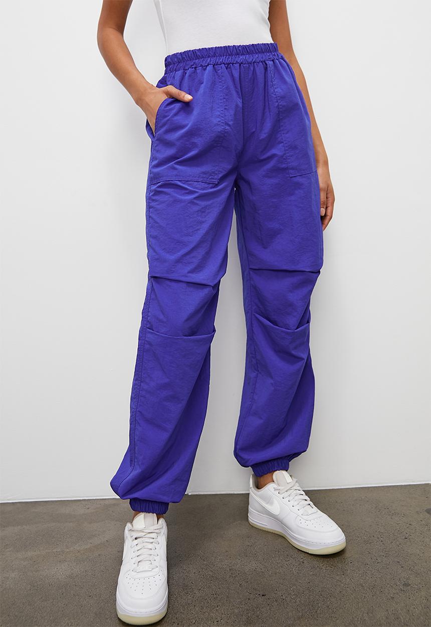 Blake - Parachute trousers - blue