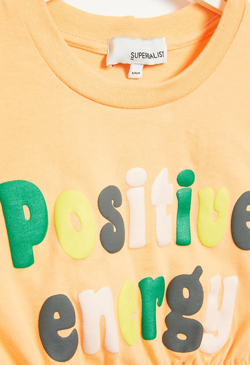 Superbalist - Crop top with elasticated hem - orange