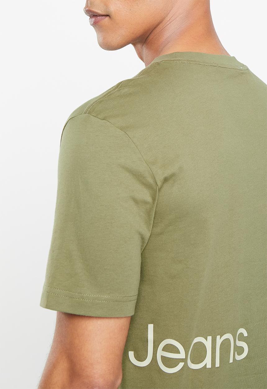 Calvin Klein - Institutional blocking tee - burnt olive
