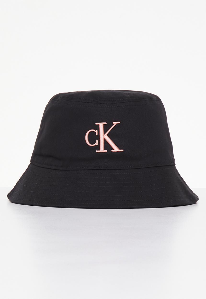 Calvin Klein - Logo embroidery bucket hat - black