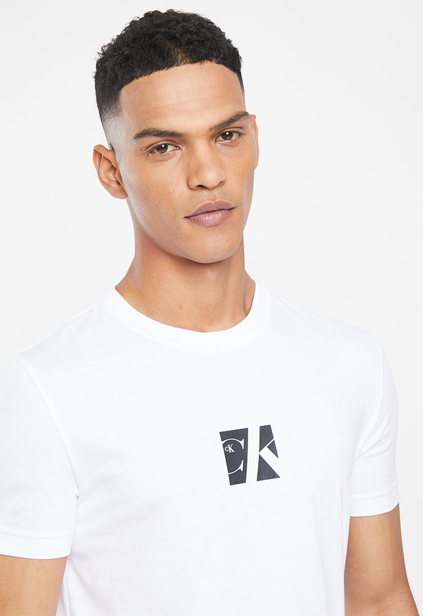 Calvin Klein - Small center box tee - bright white