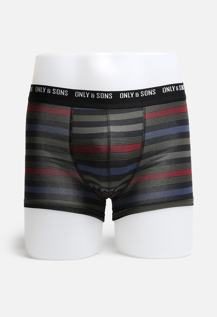 Only & Sons - Multi Colour Trunk 3 Pack 