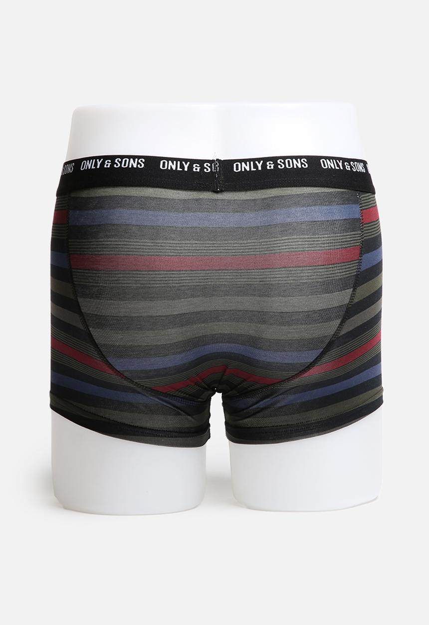 Only & Sons - Multi Colour Trunk 3 Pack 