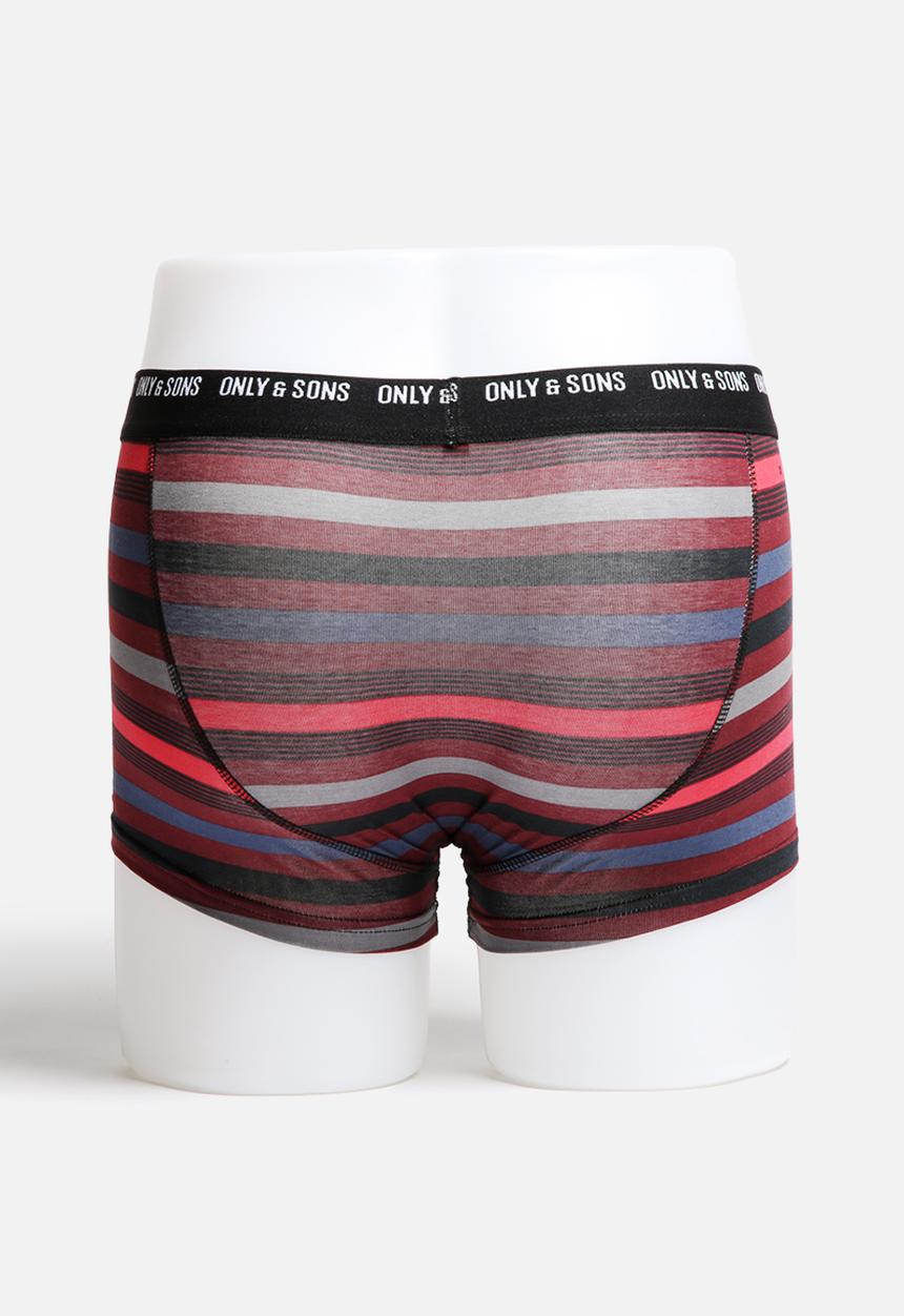 Only & Sons - Multi Colour Trunk 3 Pack 