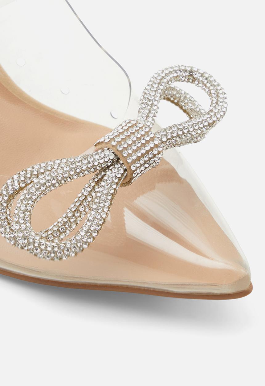 Call It Spring - Crystalline court heel - clear