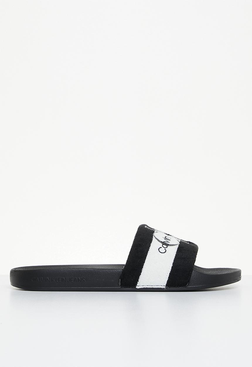 Calvin Klein - Slide terry cloth - black