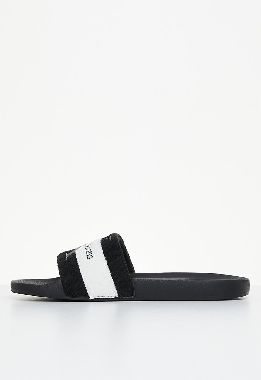 Calvin Klein - Slide terry cloth - black