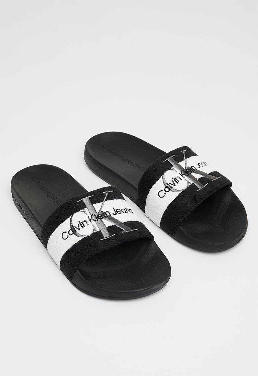 Calvin Klein - Slide terry cloth - black