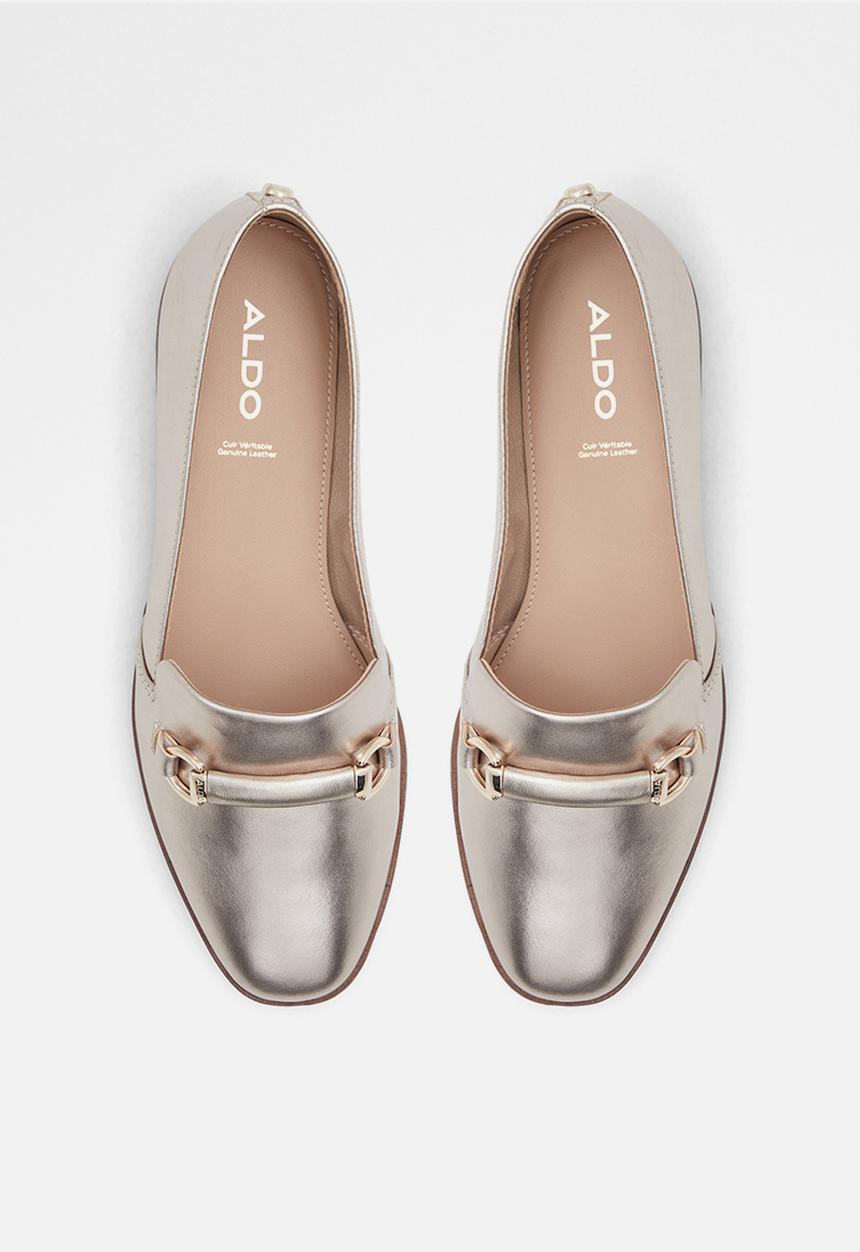 ALDO - Applegum leather loafer - silver