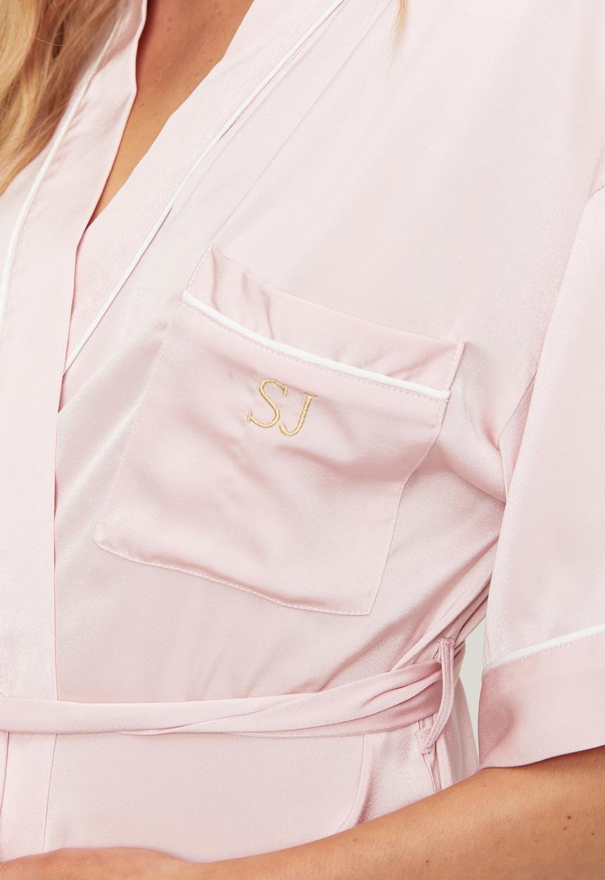 Cotton On - Satin robe - ballet pink