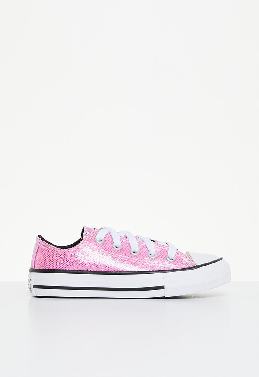 Converse - Chuck taylor all star glitter ox - pink/beyond pink/black