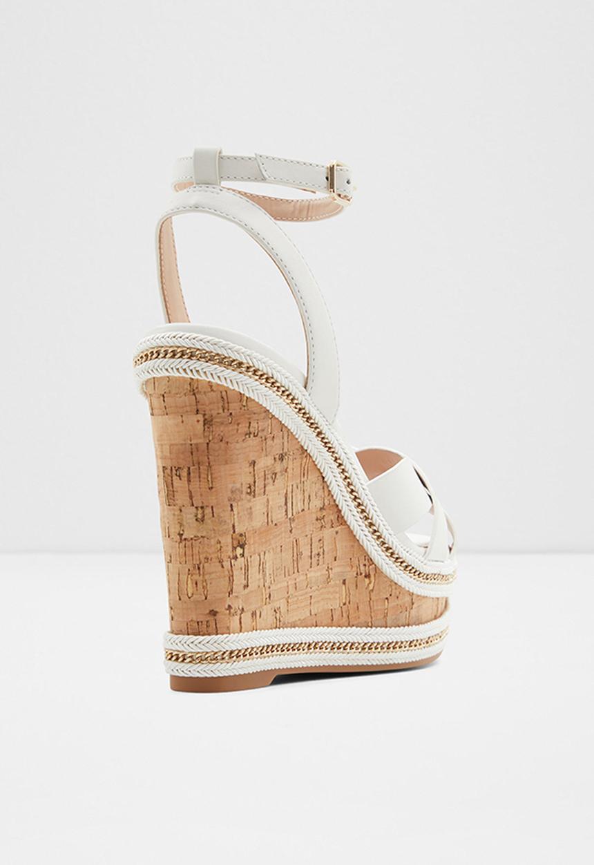 ALDO - Droyers wedge heel - white