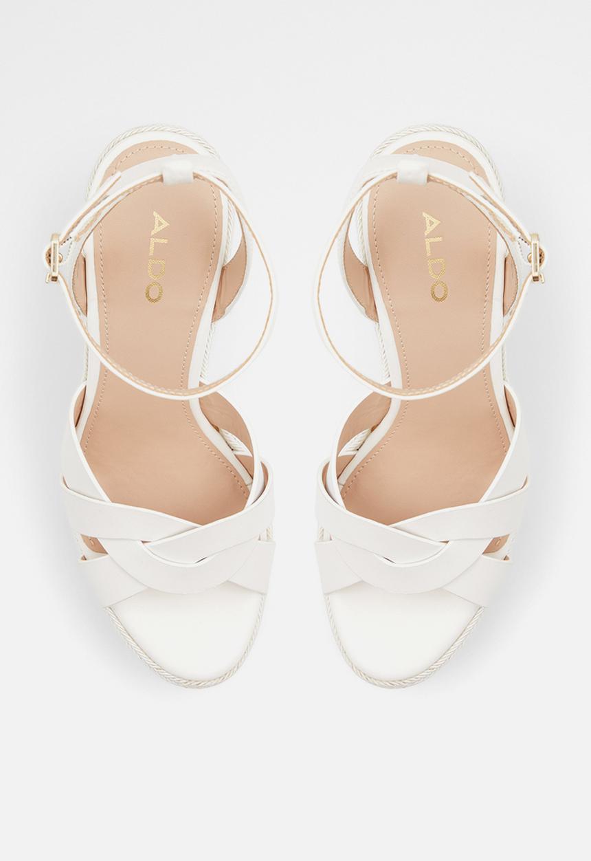 ALDO - Droyers wedge heel - white