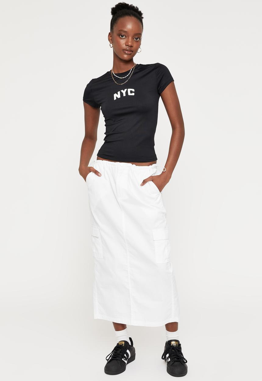 Cotton On - Pia luxe graphic T-shirt - black/nyc