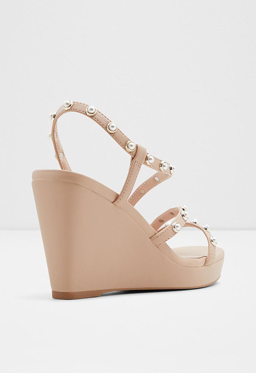 ALDO - Grandede wedge heel - bone