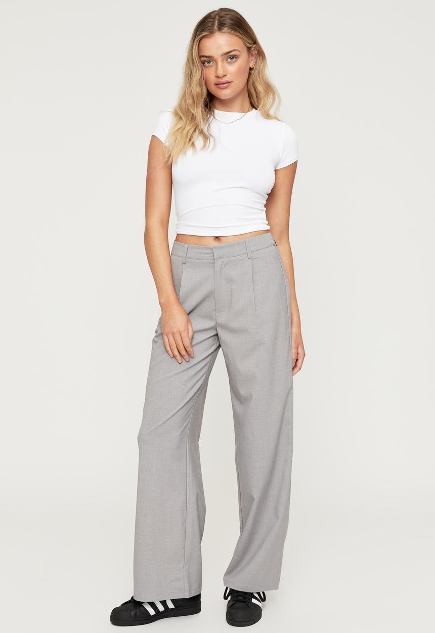 Cotton On - Natalia tailored pant - grey marle