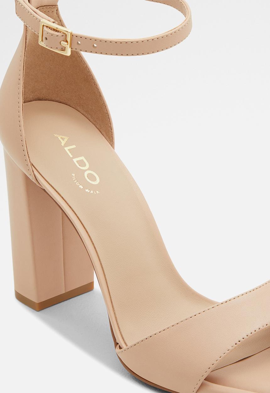 ALDO - Enaegyn leather block heel - beige