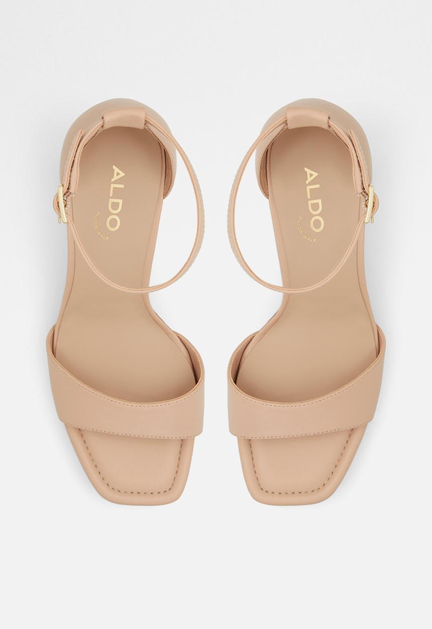 ALDO - Enaegyn leather block heel - beige