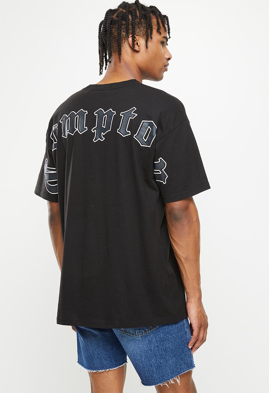 Factorie - Oversized graphic T-shirt - black