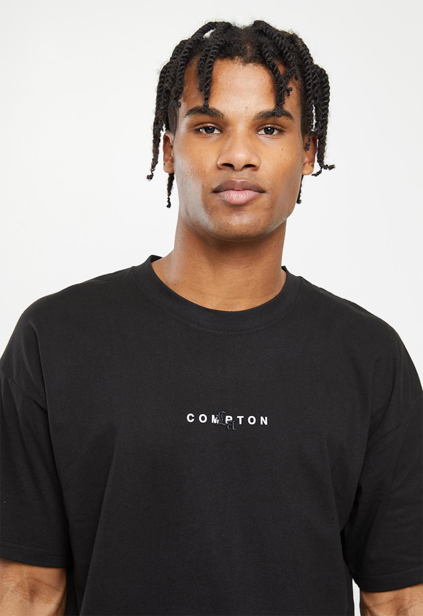 Factorie - Oversized graphic T-shirt - black