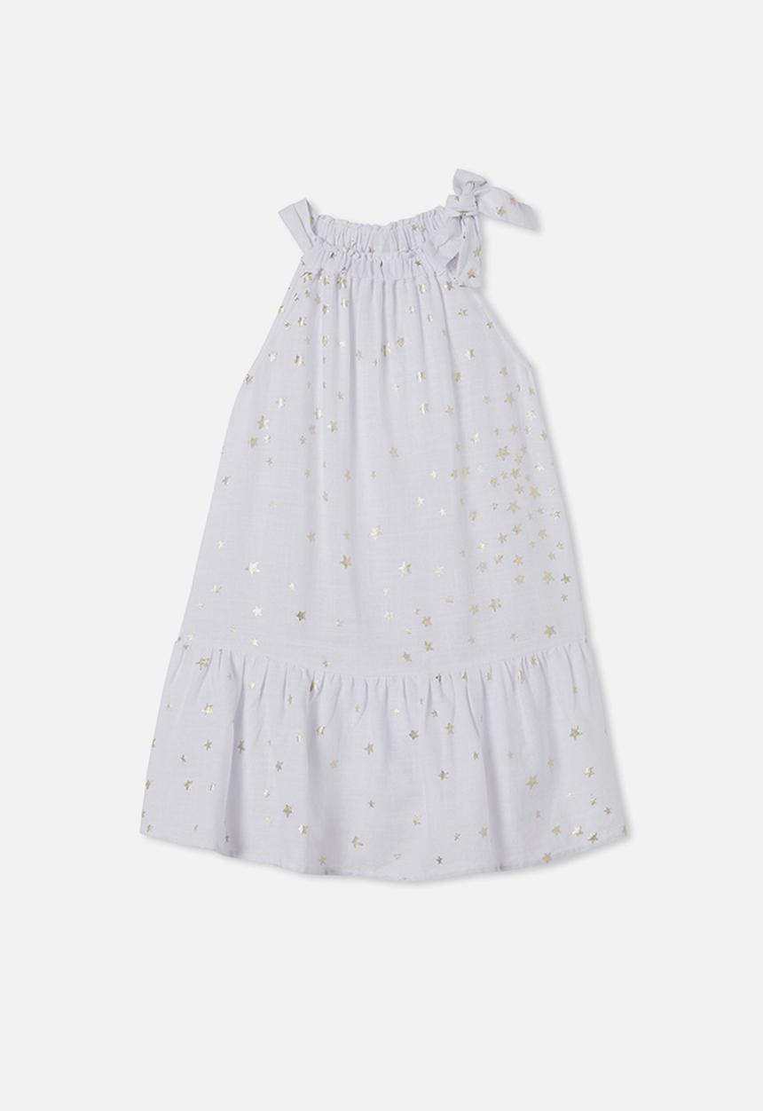 Cotton On - Cleo sleeveless dress - scattered stars white
