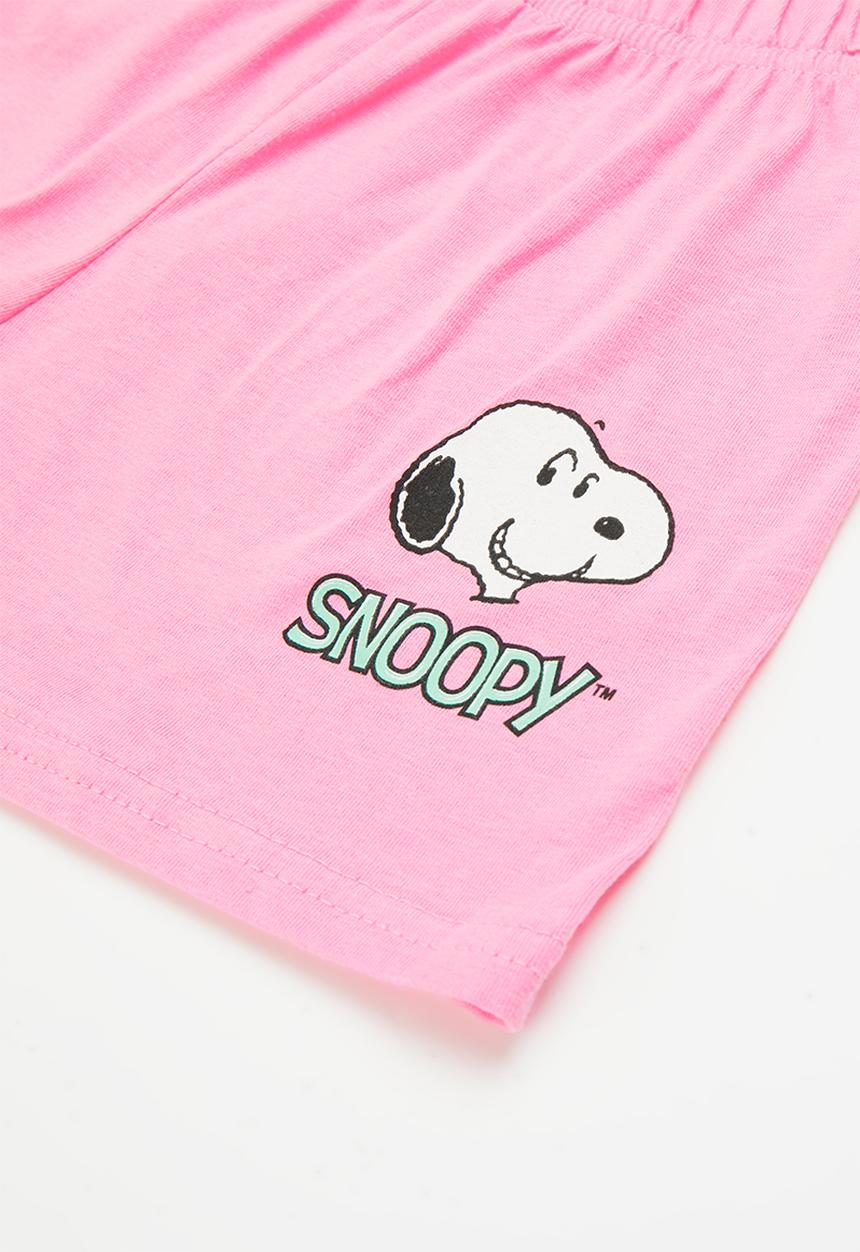 Character Group - Snoopy pj set - aqua/pink