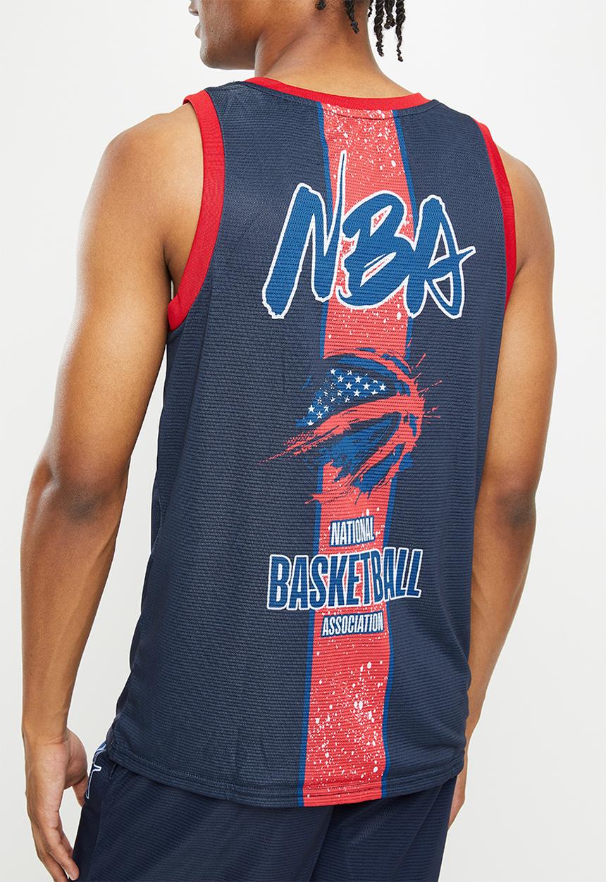 NBA - Nba fashion mesh rockstar vest - navy