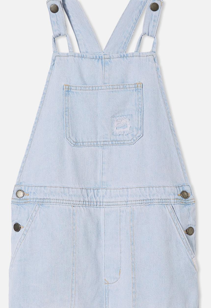 Cotton On - Georgia slouch shortall - bleach stone wash