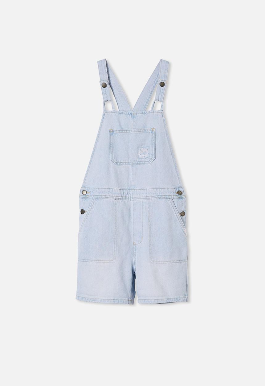 Cotton On - Georgia slouch shortall - bleach stone wash