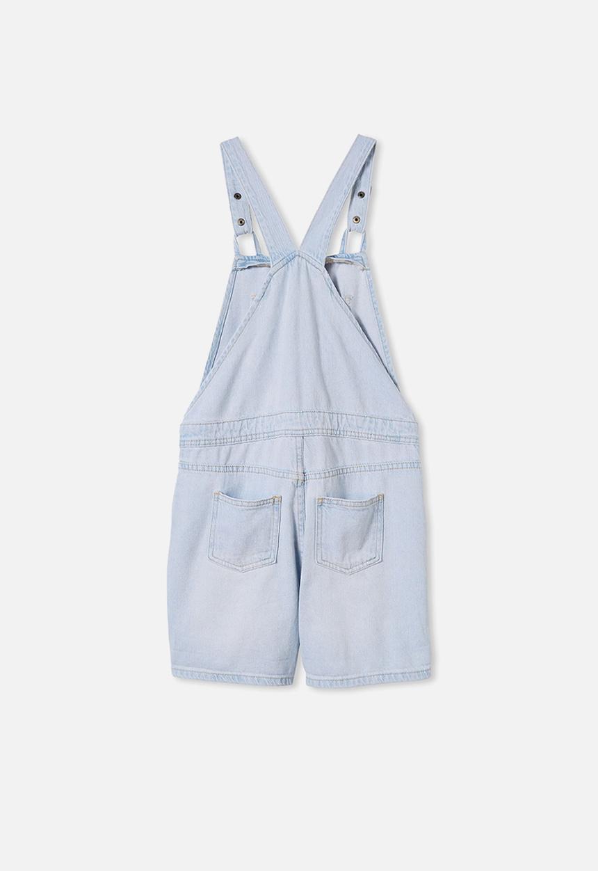 Cotton On - Georgia slouch shortall - bleach stone wash
