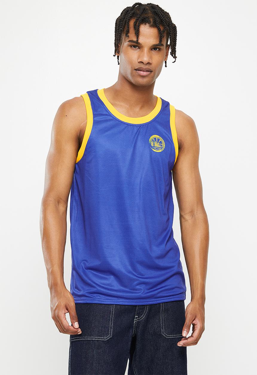 NBA - Golden state warriors fashion mesh rockstar vest - blue