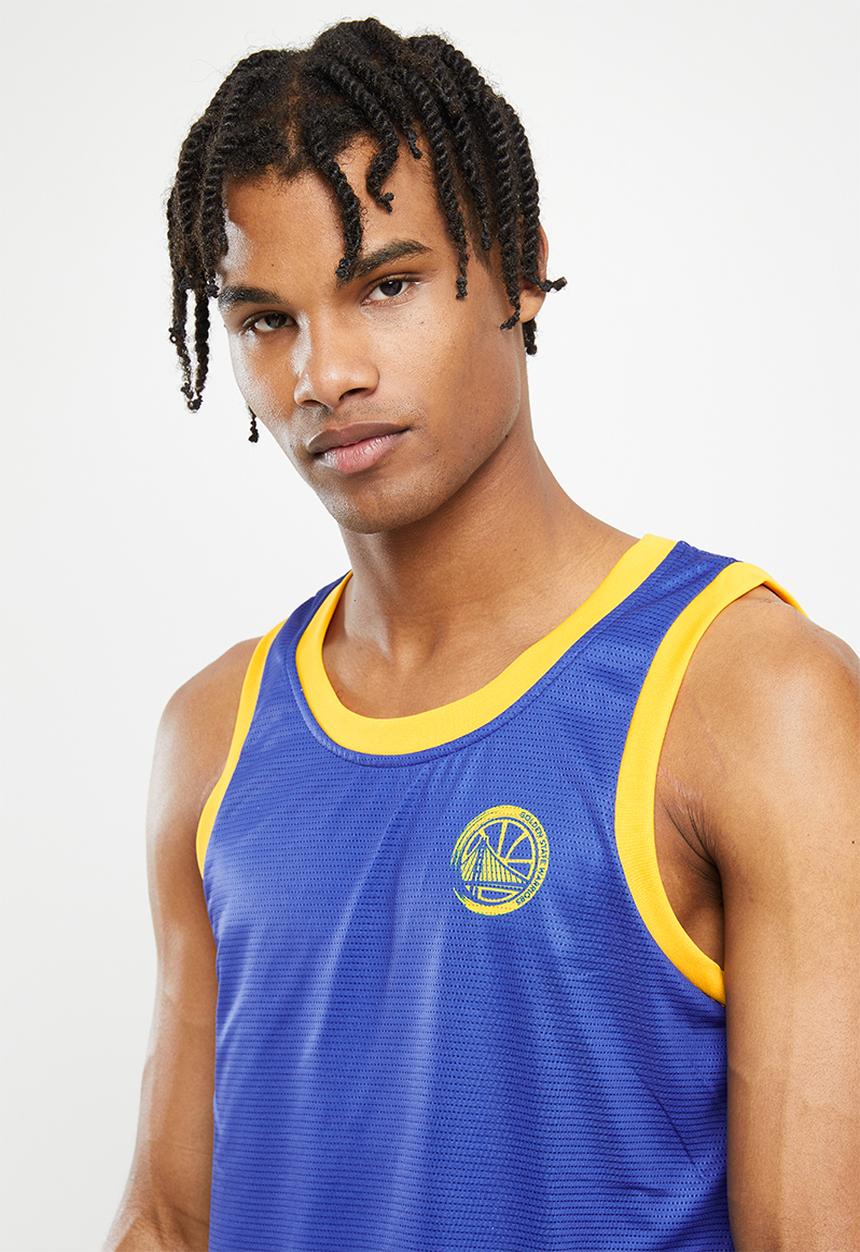 NBA - Golden state warriors fashion mesh rockstar vest - blue