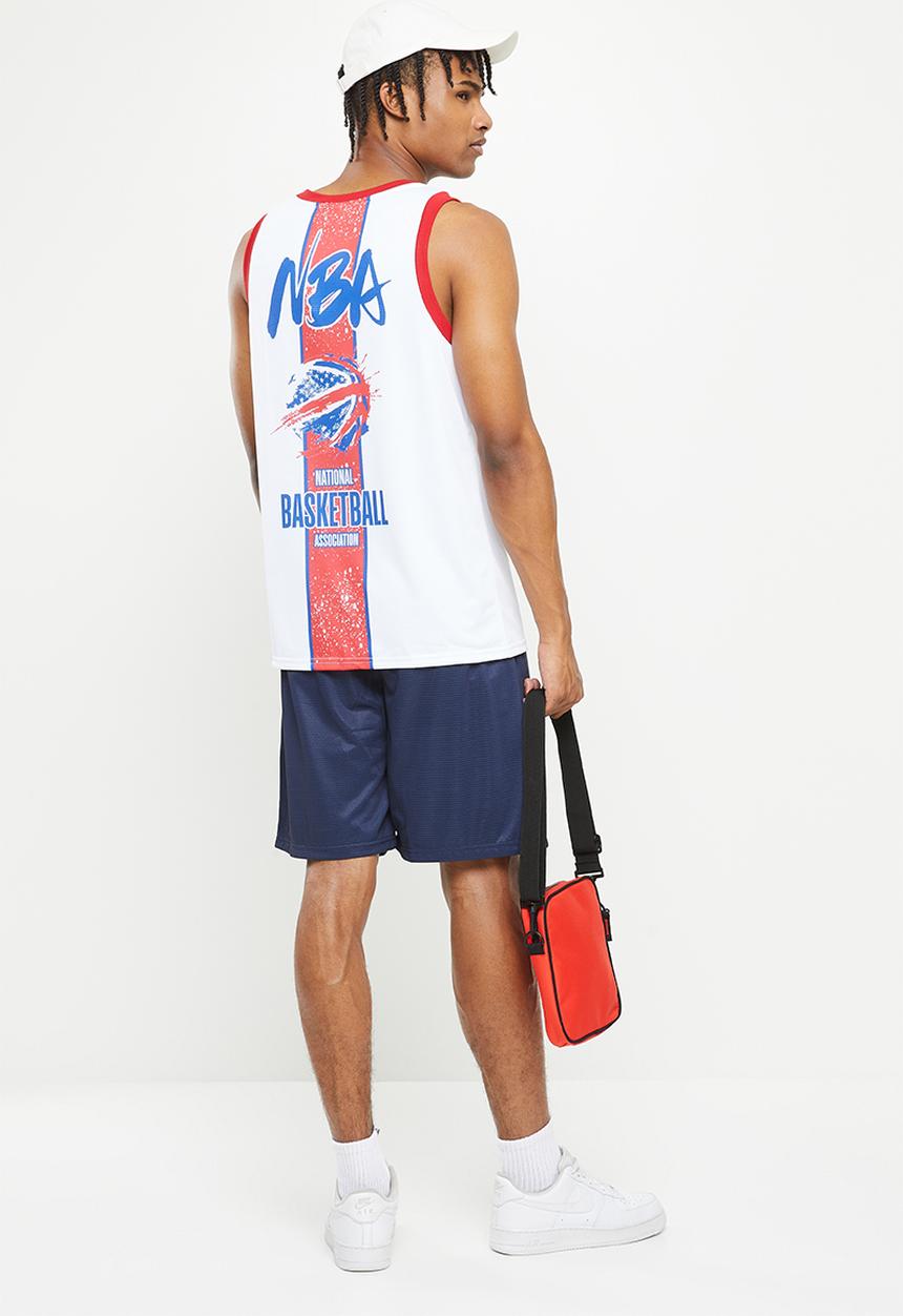 NBA - Nba fashion mesh rockstar vest - white