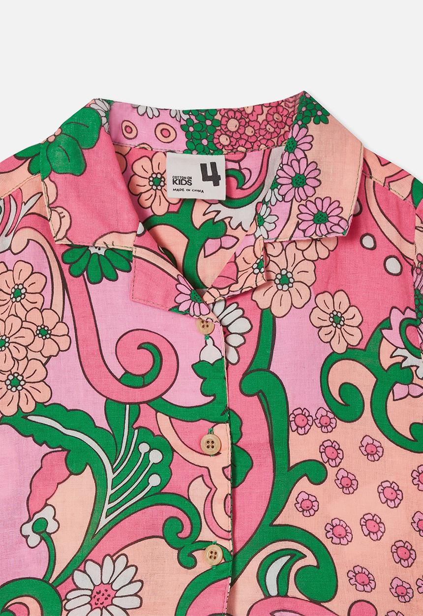 Cotton On - Gia resort shirt - bright paisley floral
