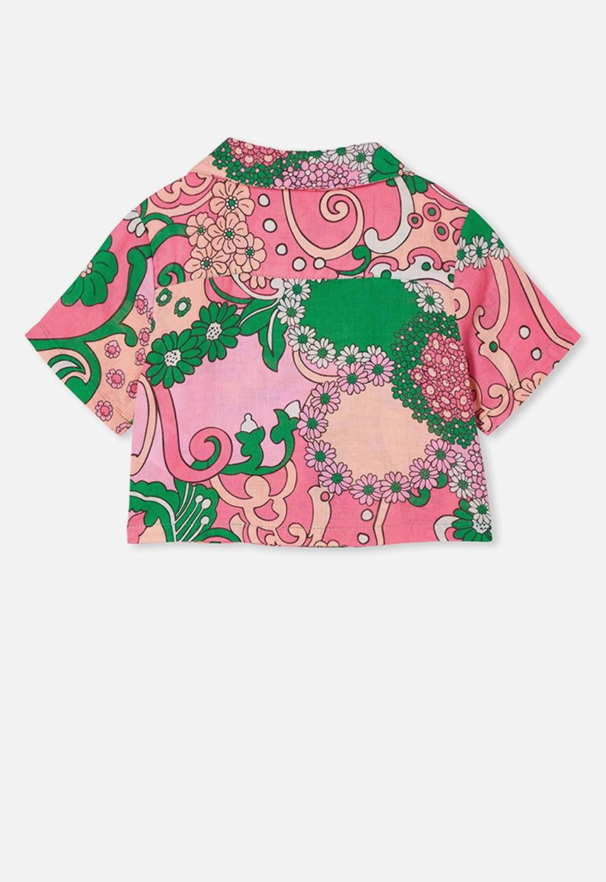 Cotton On - Gia resort shirt - bright paisley floral