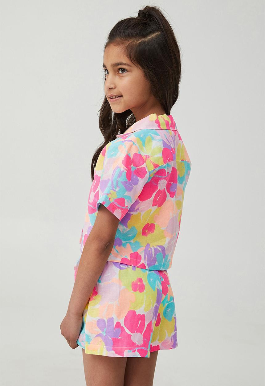 Cotton On - Gia resort shirt - bright painterly floral