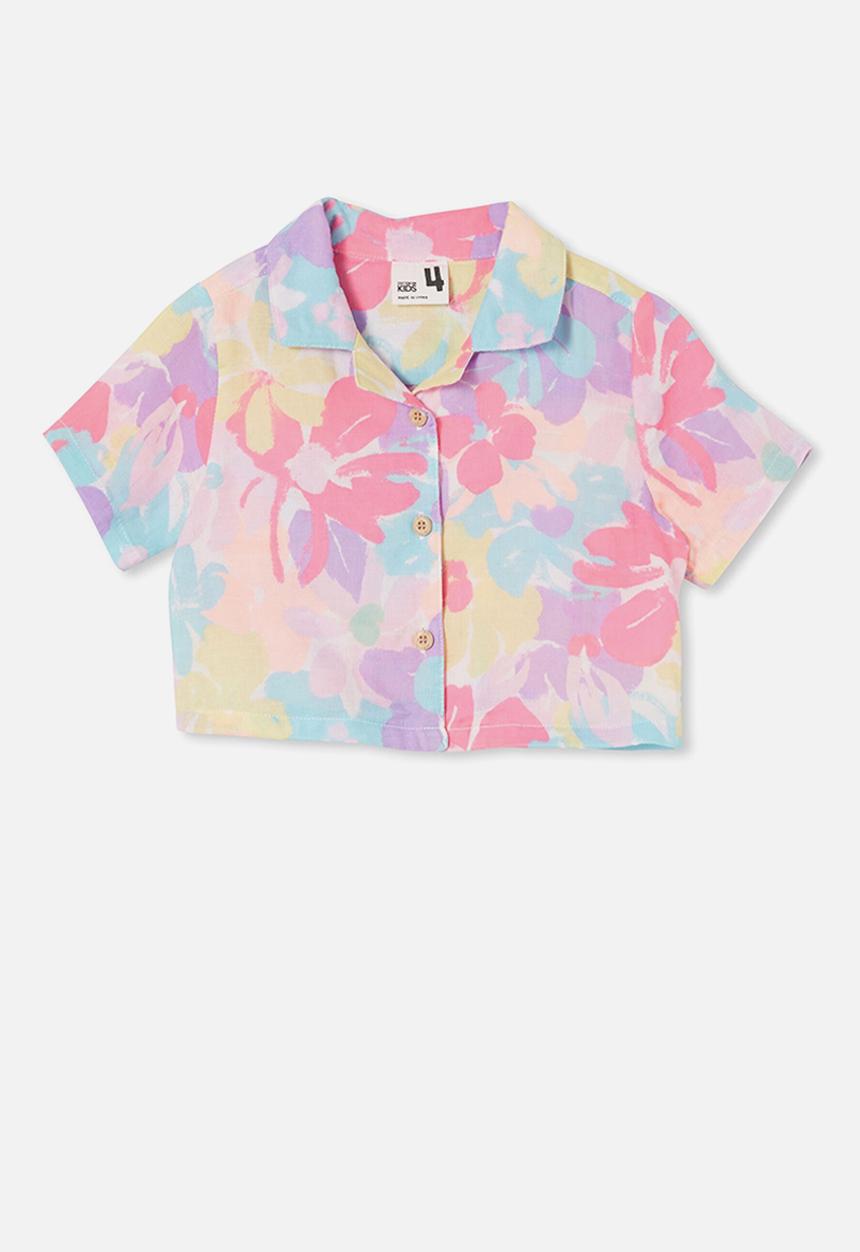 Cotton On - Gia resort shirt - bright painterly floral