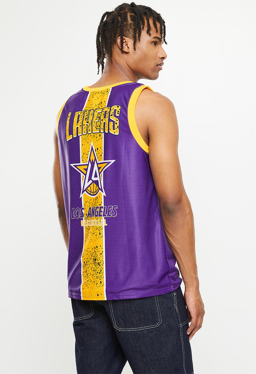 NBA - La lakers fashion mesh rockstar vest - purple