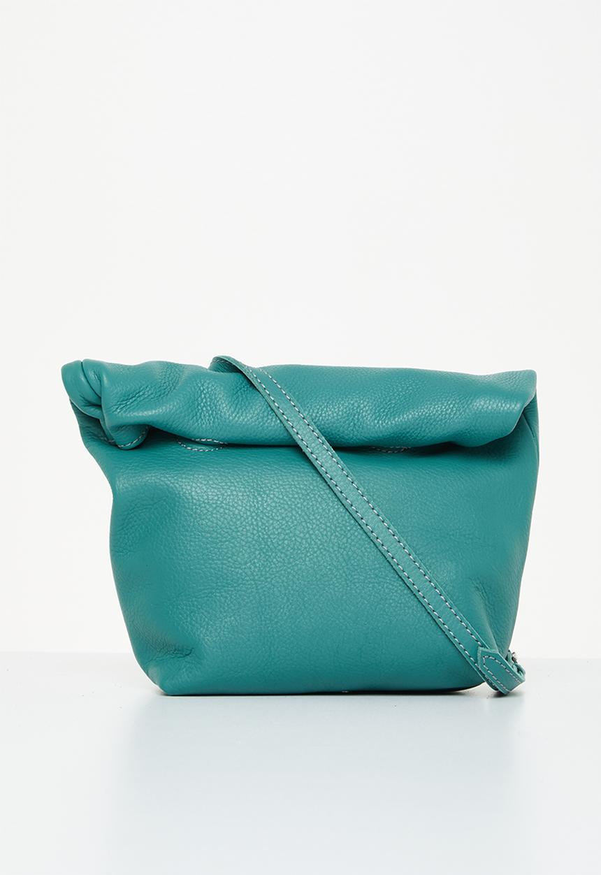 FSP Collection - Rollover leather crossbody - teal