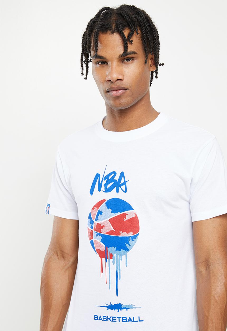 NBA - Nba fashion paint ball print T-shirt - white